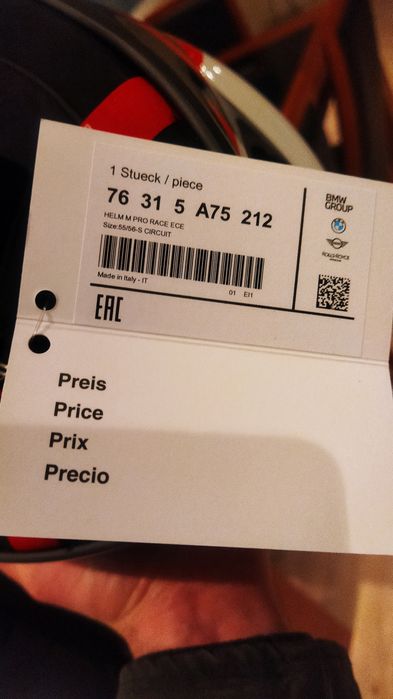 Capacete BMW M Carbono