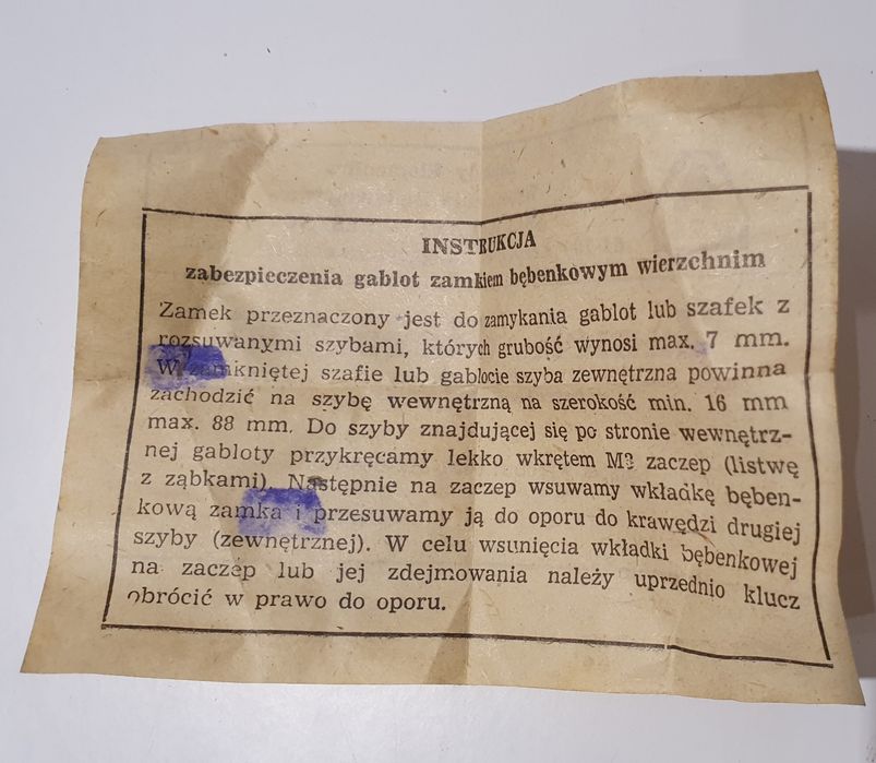 Komplet 2 zamków nawierzchniowych PRL