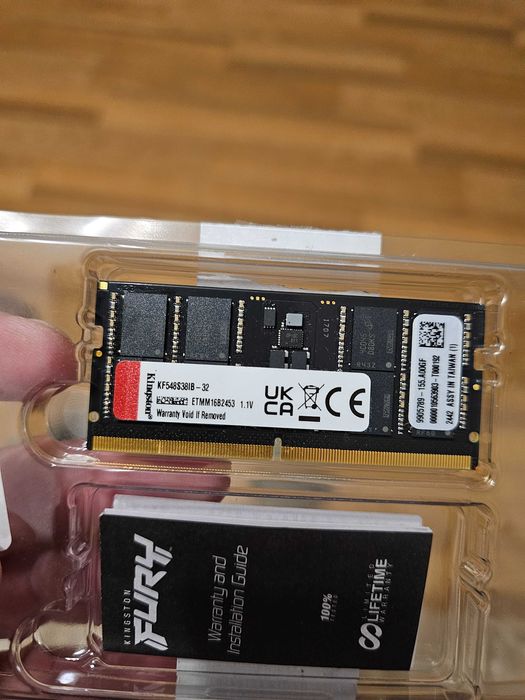 Модуль пам'яті Kingston Fury DDR5 32GB Kingston 4800MHz SODIMM