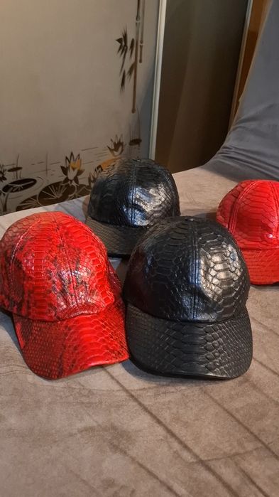 Кепка из кожи питона (Rubber) — Премиум качество по цене закупки