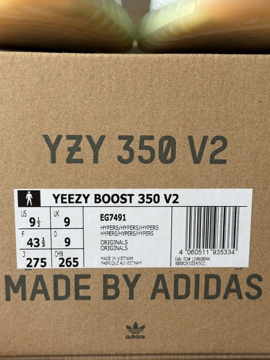 Adidas Yeezy Boost 350 V2 Hyperspace buty sneakersy miętowe 43 1/3
