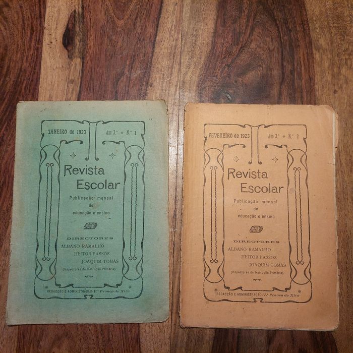 Revista Escolar Publicação Mensal de Educação e Ensino, vários números