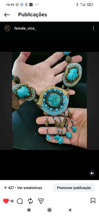 Jóias de autor da artista Ucraniana Sannikova