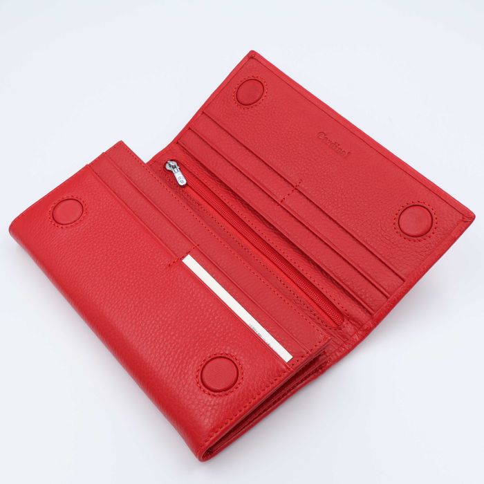 Гаманець жіночий шкіряний червоний 5241 Кошелек женский кожаный красны