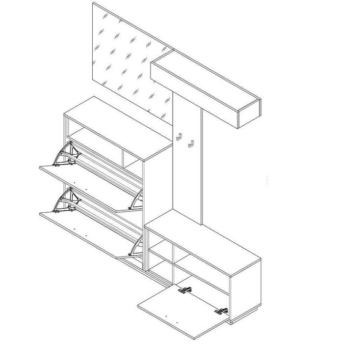АКЦИЯ! Качественная и современная прихожая "Хайди" (В НАЛИЧИИ)