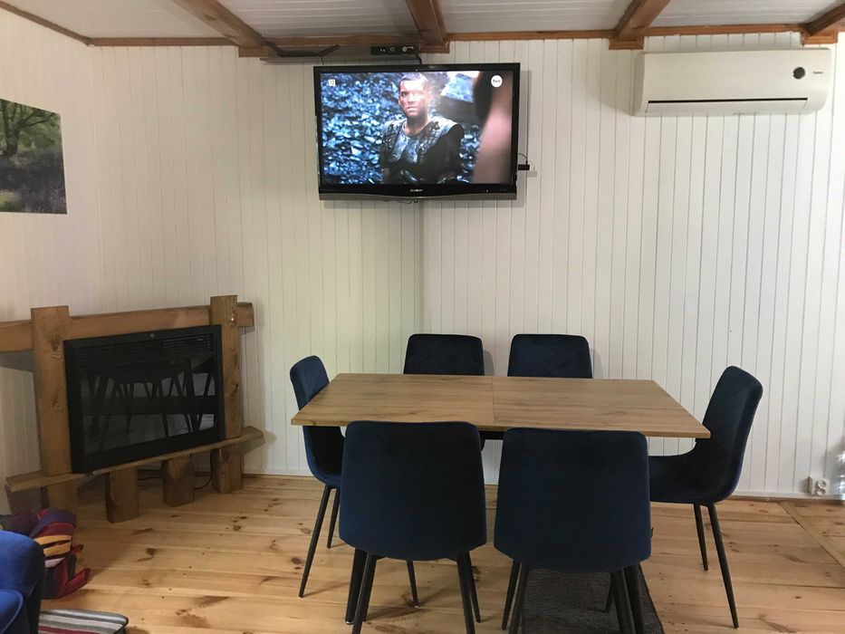 Domek nad jeziorem Łąkie jacuzzi sauna prywatny pomost