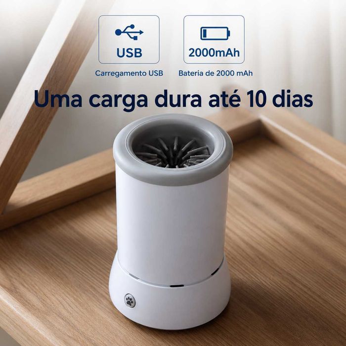 Máquina automático para lavar as patas do seu animal de estimação.