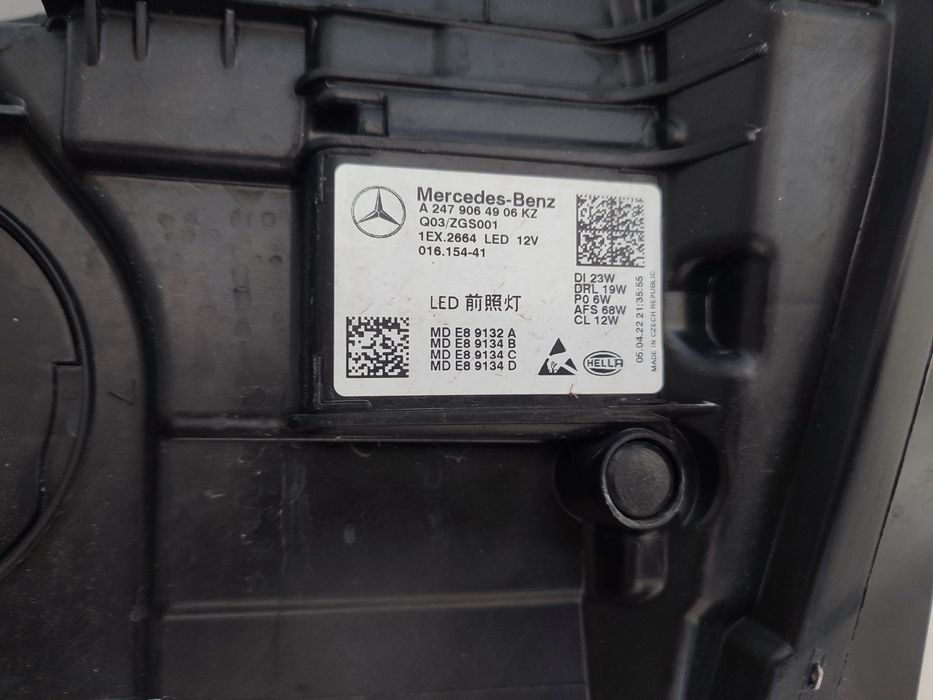 Lampa Reflektor Lewy Przód Mercedes GLA A247 Full Led 22r Oryginał