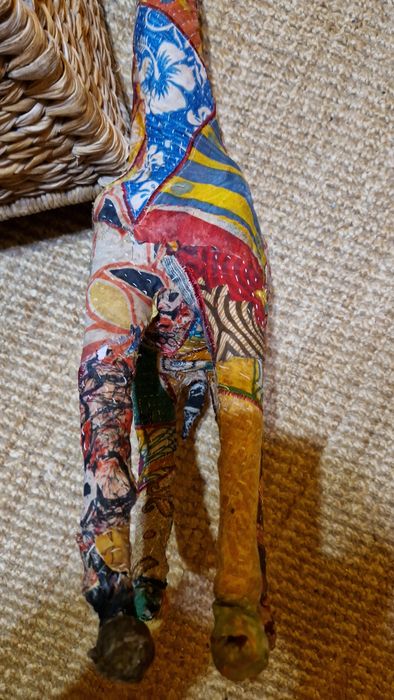 Girafa decorativa em tecido