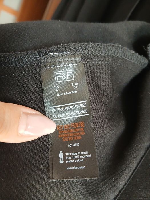 F&F Marynarka Czarna Klasyczna r.34-36