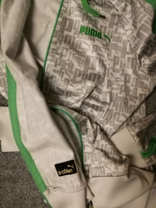 Bluza z kapturem Puma, rozpinana, retro, old school
