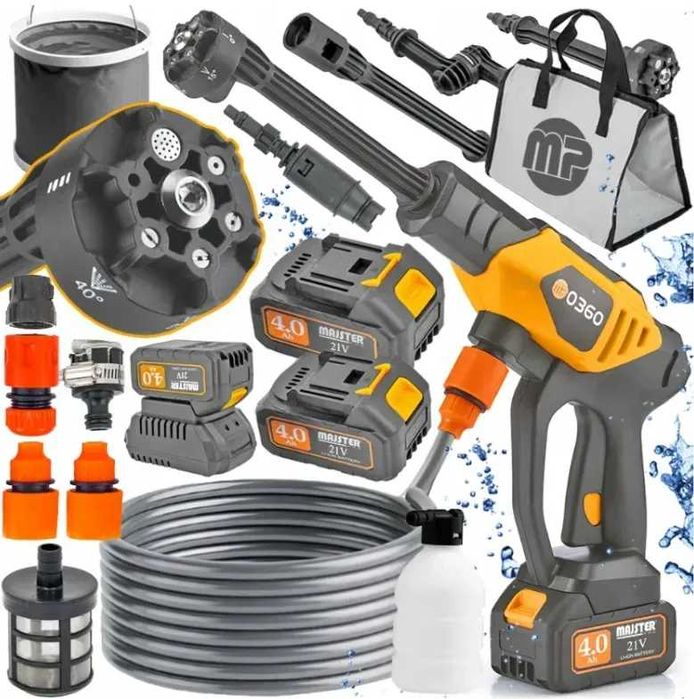 Аккумуляторная мойка MAJSTER PRO 1000W (Польша) + 2 АКБ 4Ah / XXL‼️