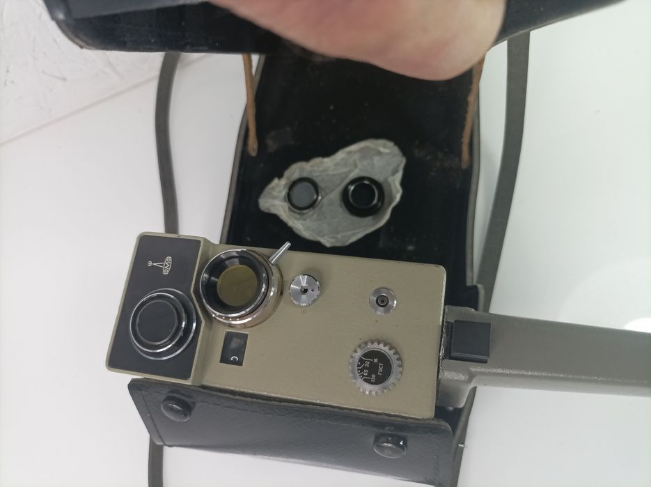 Stara kamera vintage  analogowa, futerał  ZSRR, lata 70, 1970
