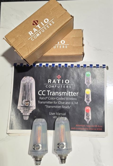 Transmitery RATIO do komputera nurkowego