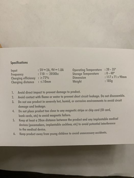 Бездротова зарядка EnergEA WiDock Black