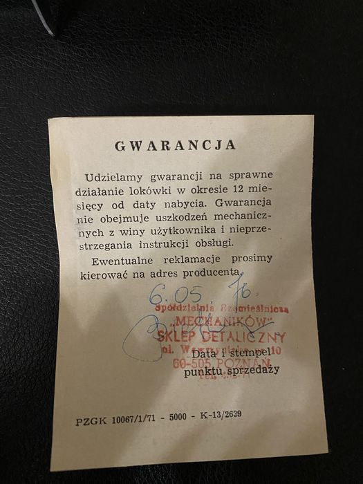 Lokowka elektryczna do wlosow Fala Poznan PRL 1976