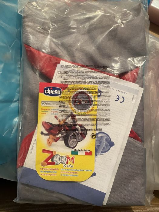 Triciclo Chicco com pega parental – Como novo