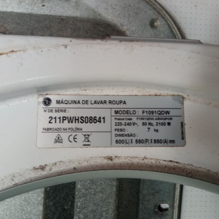 Vendo motor mais placa maquina de lavar roupa LG