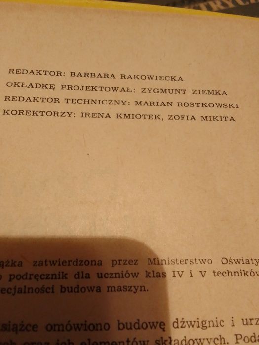 Dźwignie i urządzenia transportowe.Zygmunt Zieliński.