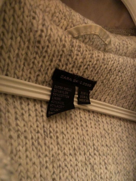 Casaco da Zara de inverno tamanho L