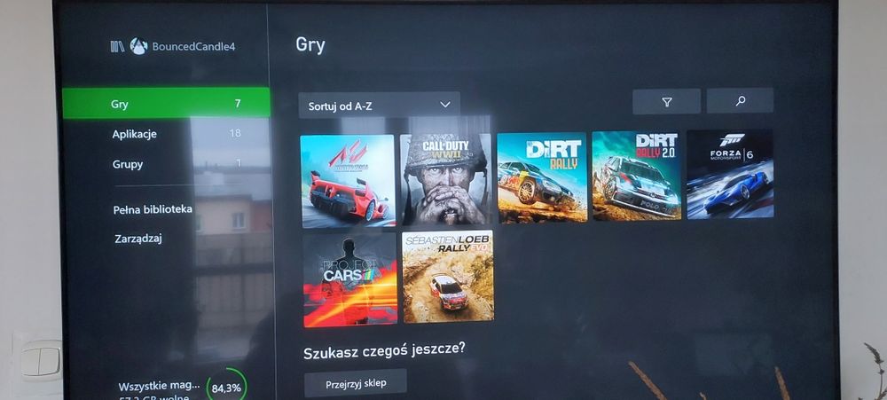 Konsola xbox one 500GB, pad, kabel hdmi, 5 gier