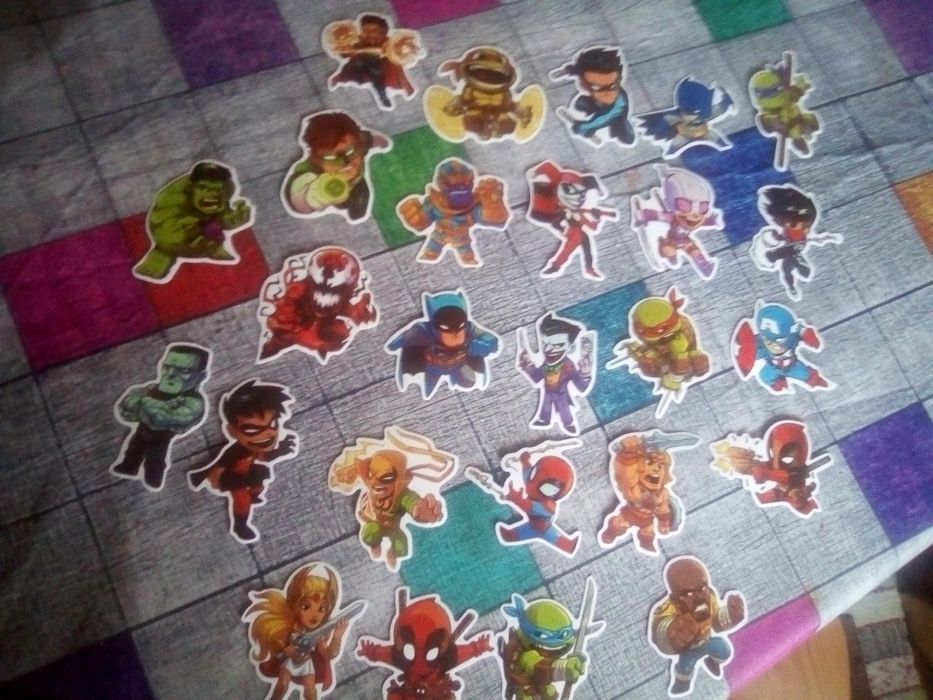 super heroes stickers