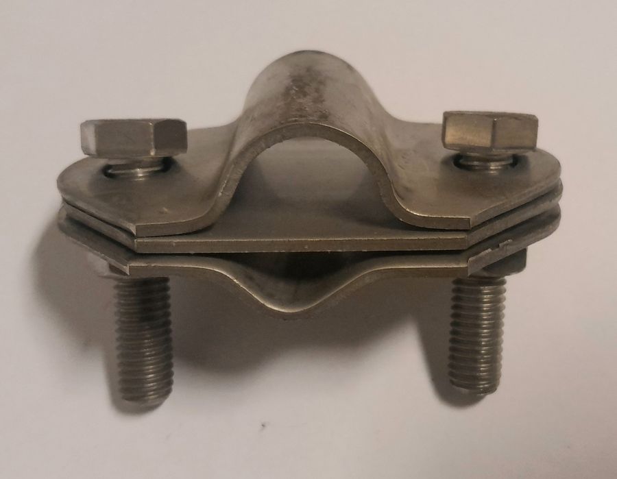 Złącze krzyżowe ocynkowane 2xM8 do uziomów 16mm