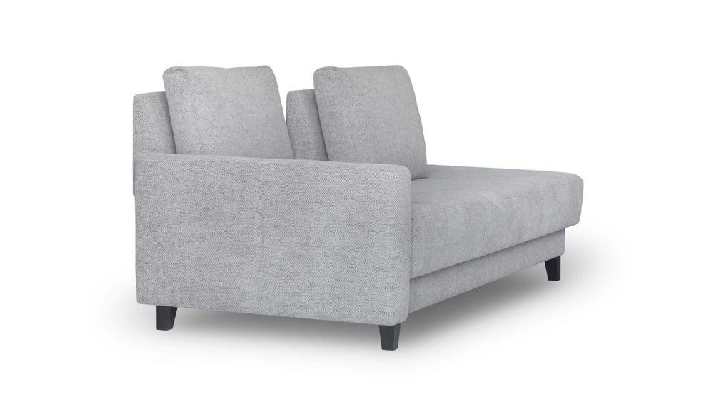 Sofa z funkcją  spania  ruchome oparcie szara - od ręki