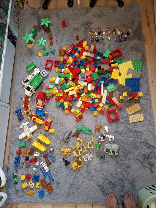 Duży zestaw klocków lego duplo