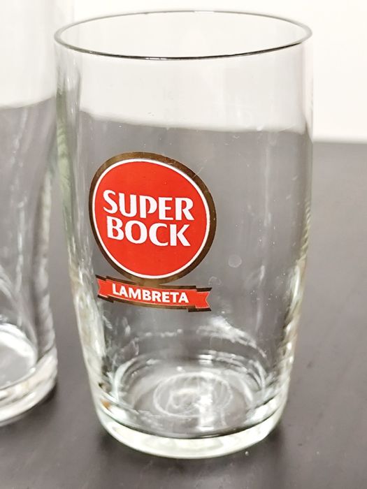 Lote de 6 Copos de Cerveja (Sagres/Super Bock)