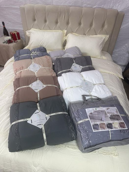 Котонові літні-в сезоні комплекти білизни, Літнею ковдрою [з рюшками]!