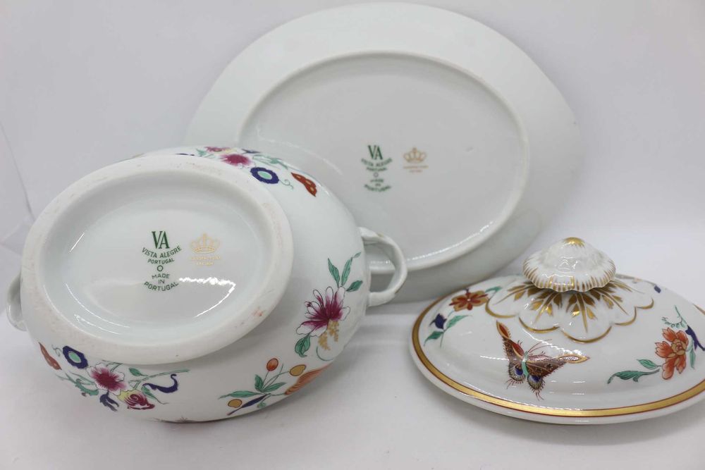 Terrina com Prato Coleção Samatra Vista Alegre 1971