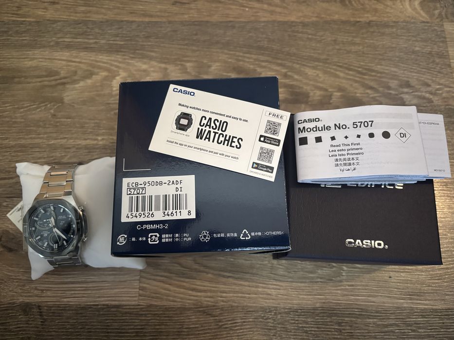 Годинник Casio EDIFICE Bluetooth ECB-950DB-2AEF