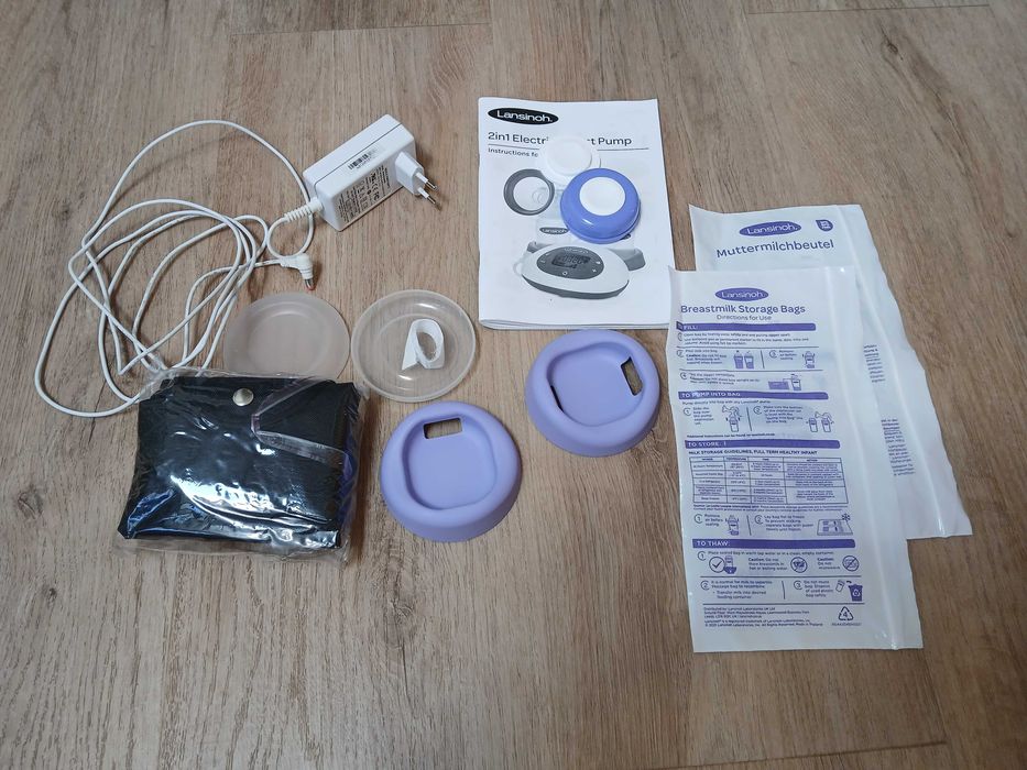 Laktator elektryczny na dwie piersi (podwójny) Lansinoh (bez butelek)