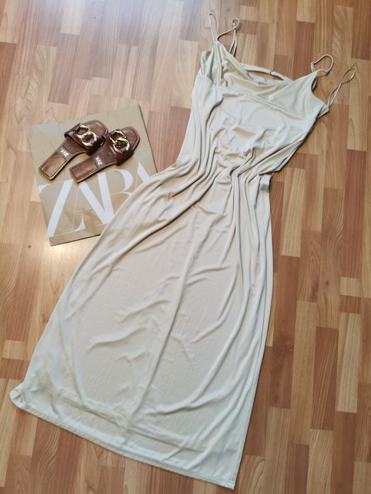 Długa sukienka zara suknia midi maxi 44 XXL