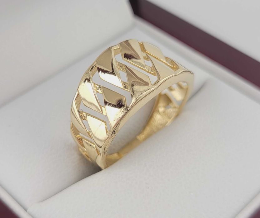 Elegancki złoty pierścionek 2,56g PR.585 14K R.16