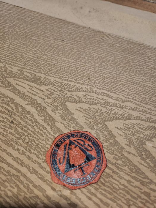 Obra de Moldura Preta com Rebordo Interior de G. Muhlberg