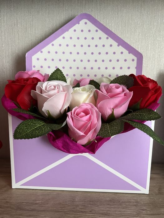 Букети, мильні троянди. подарунок вчителю, вихователю