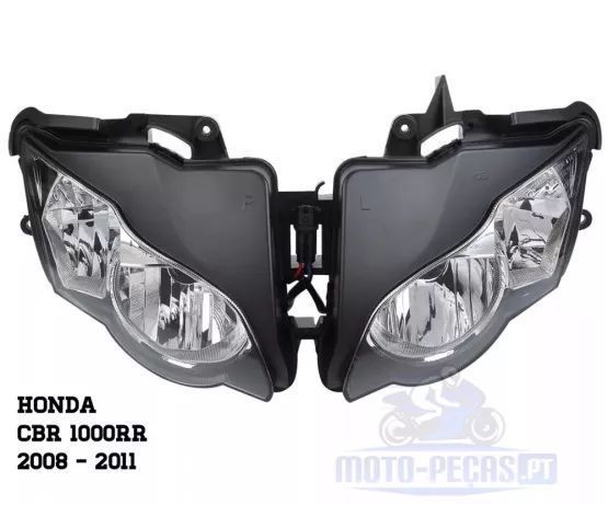 Farol cbr 1000rr ano 2008 até 2011 óptica para cbr nova ótica