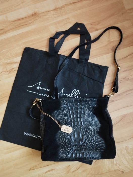 Skórzana torebka Anna Morelli