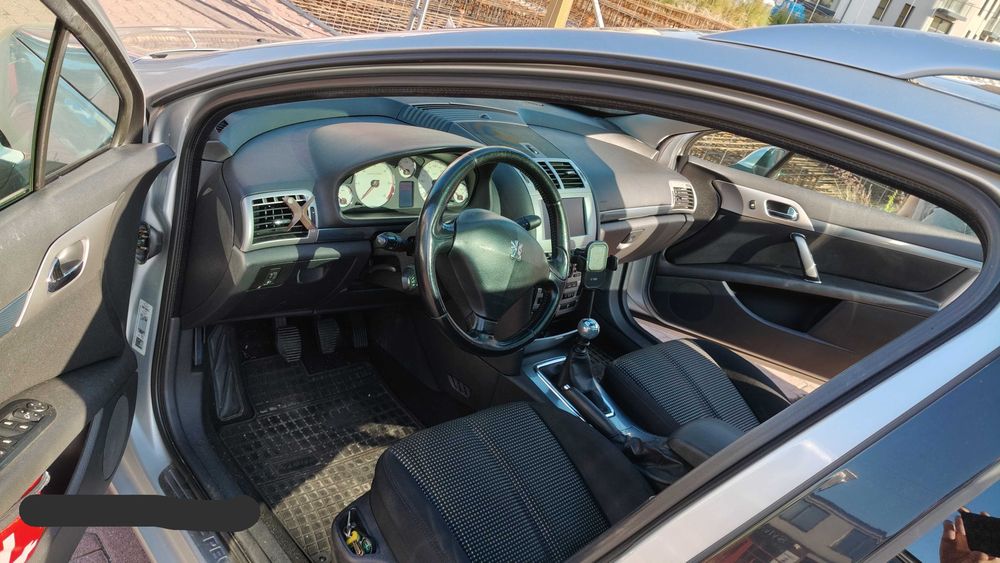 Peugeot 407SW, 2.2 HDI, 170KM, 2007r., Biturbo, skrzynia 6 biegowa, panoramiczny dach.
