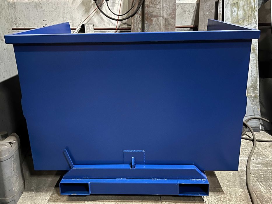 koleba pojemnik metalowy samowyładowczy do wózka