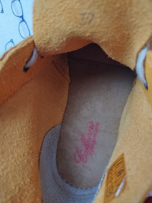 Черевики, ботинки дезерти натуральні повністю ATXA 37 р 24,5 см жовт