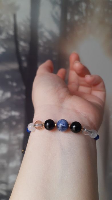 Bransoletka z kamieni, spokój, odwaga, ochrona, zdrowie, sukces