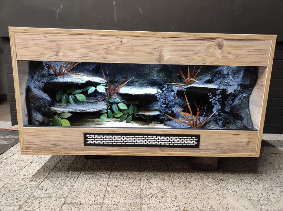 Terrarium 100x50x50 z płyty meblowej wąż pyton boa KOŚCIAN