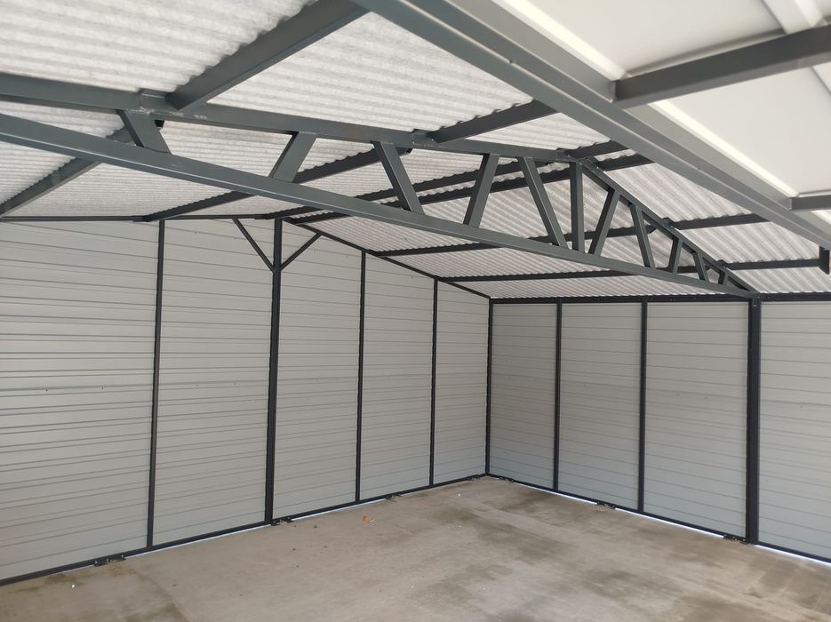 Garaż blaszany drewnopodobny PREMIUM montaż GRATIS