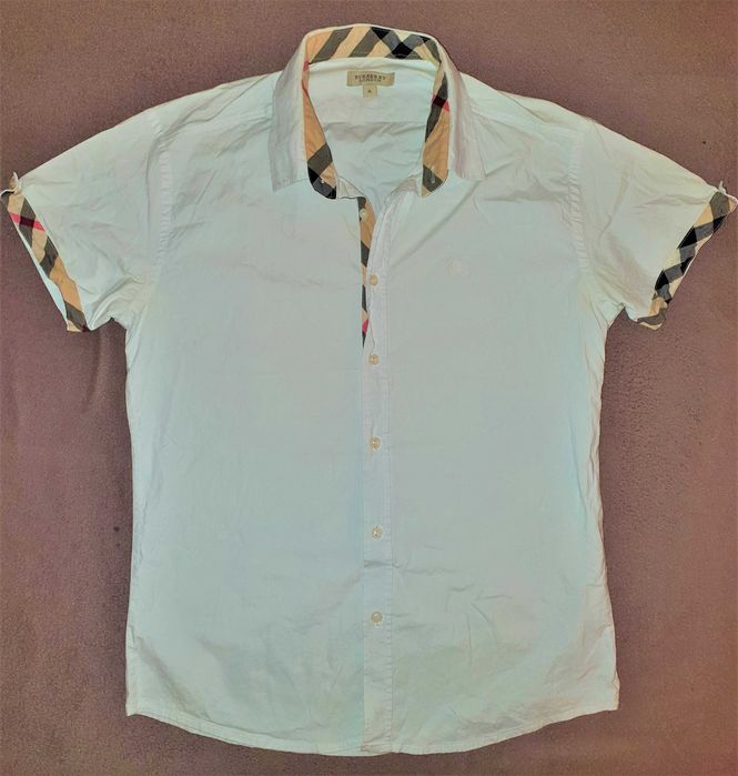 Koszula Burberry XL biała okazja -70% ceny sale wyprzedaż