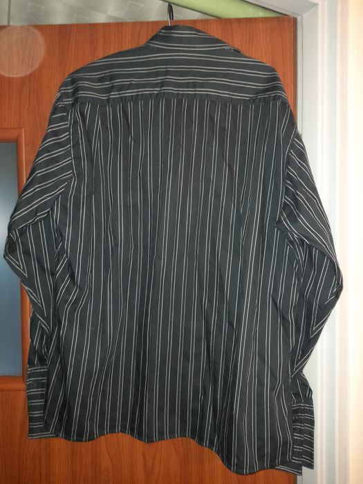 Bluzka czarna Gaudi lub koszula w prążki Hugh Baghart 42 16 1/2