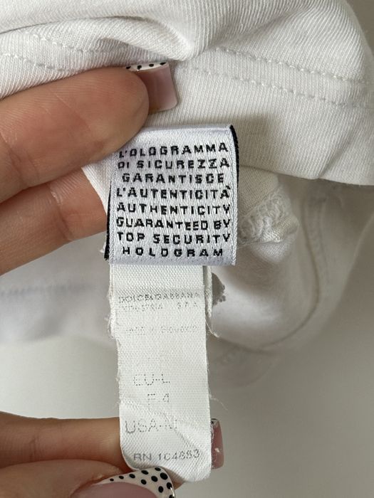 Biały T-shirt D&G Dolce & Gabbana Underwear