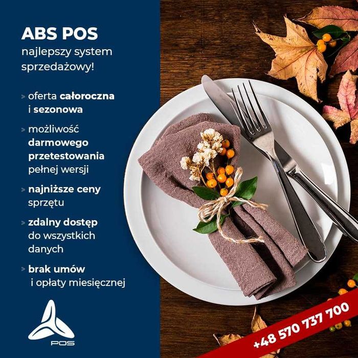 Oprogramowanie ABS POS + ZETA Online + ekran Sunmi